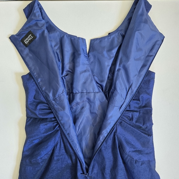 Adrianna Papell cobalt blue sheath dress formal office party mini/midi sz 8 - Picture 11 of 11